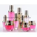 OEM Logo Glass Cream Jar Lotion Cosmetic Perfume Bottle Set